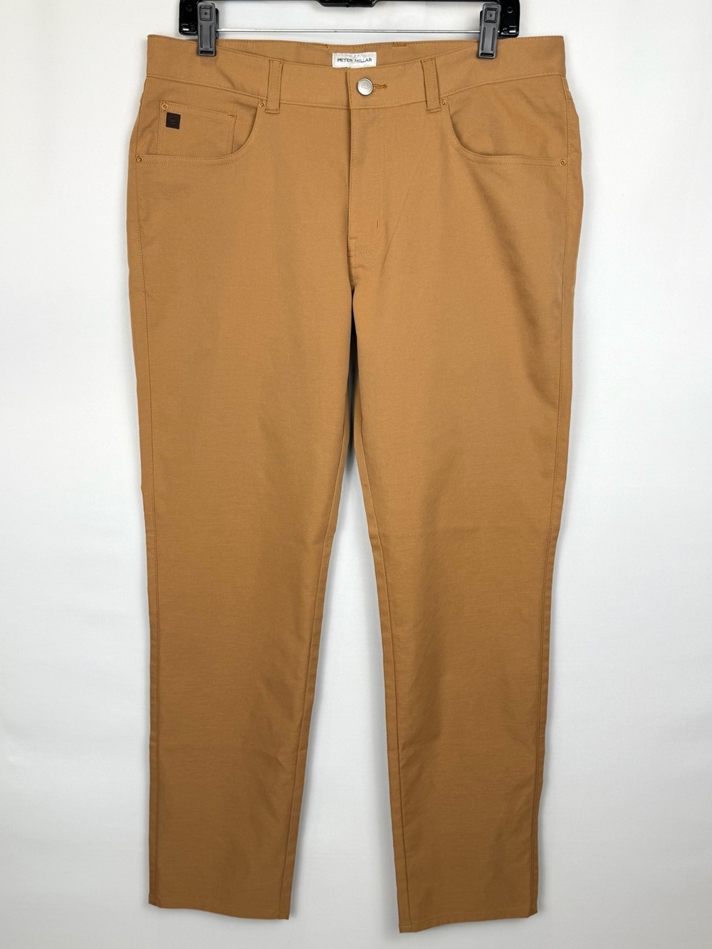Peter Millar Men's eb66 Performance Pants British Tan Straight Leg 34x32 Golf